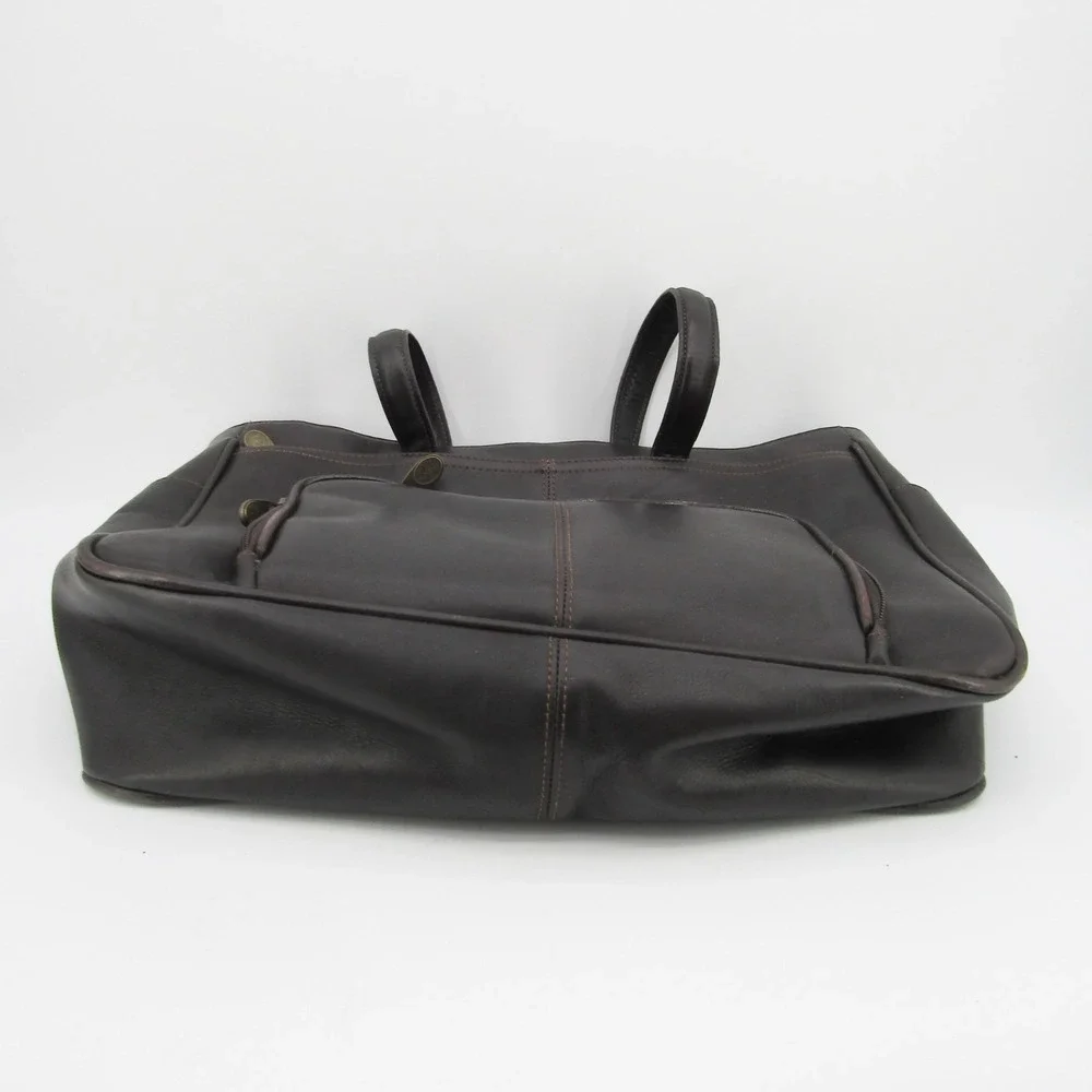 Santa Fe Dilana Briefcase Men's Leather Laptop Vintage Distress Dark brown